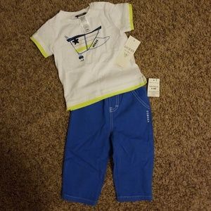 Guess shirt and pants set